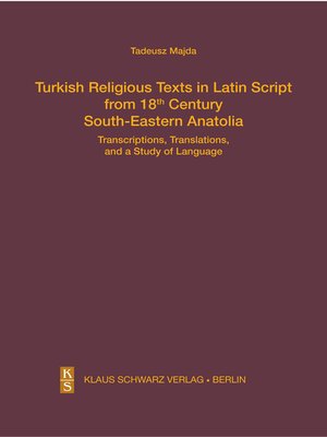cover image of Turkish Religious Texts in Latin Script from 18th Century South-Eastern Anatolia